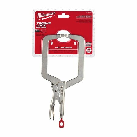 MILWAUKEE TOOL 9 in. Deep Reach Locking C-Clamp ML48-22-3533